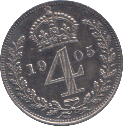 1905 MAUNDY FOURPENCE ( PROOF )