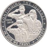 2010 USA SILVER PROOF BOY SCOUTS OF AMERICA COMMEMORATIVE DOLLAR