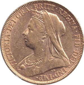 1898 GOLD SOVEREIGN ( EF )