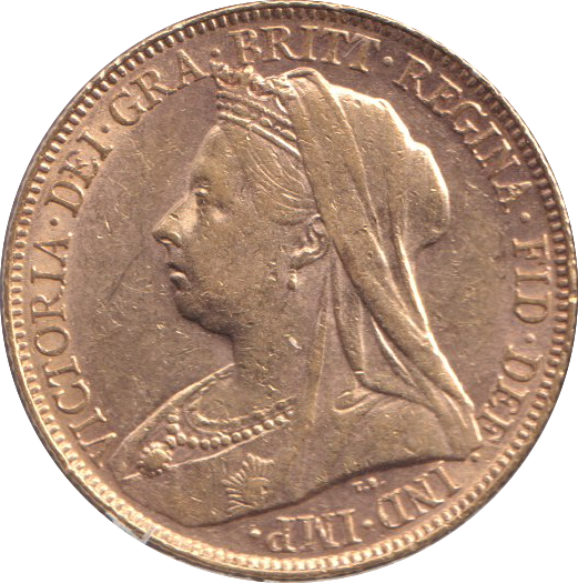 1898 GOLD SOVEREIGN ( EF )