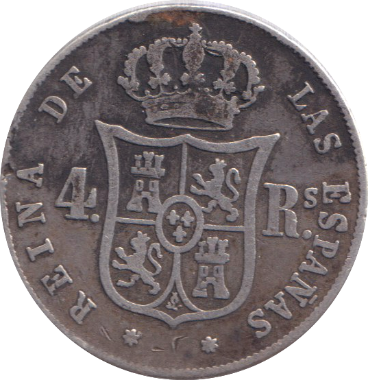 1853 SILVER 4 REALES SPAIN