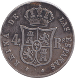 1853 SILVER 4 REALES SPAIN