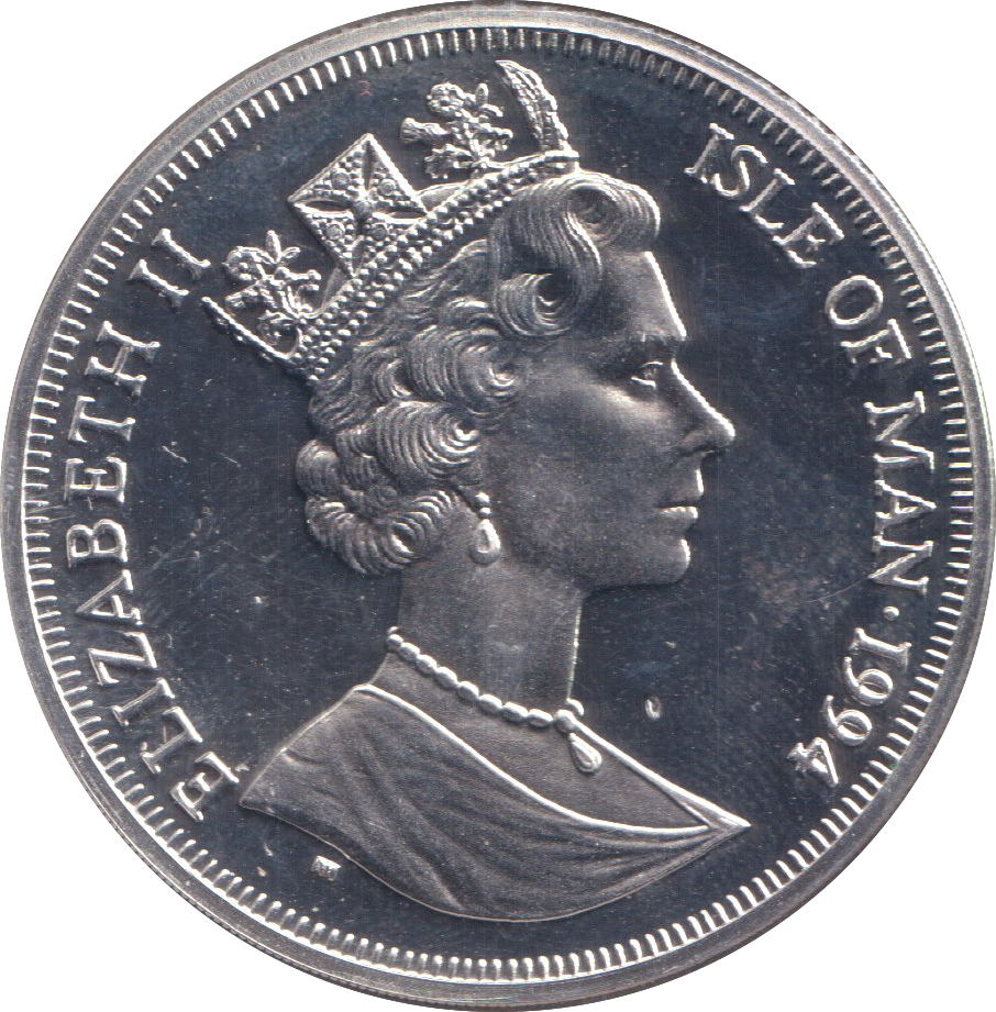1994 SILVER PROOF CROWN D-DAY ISLE OF MAN
