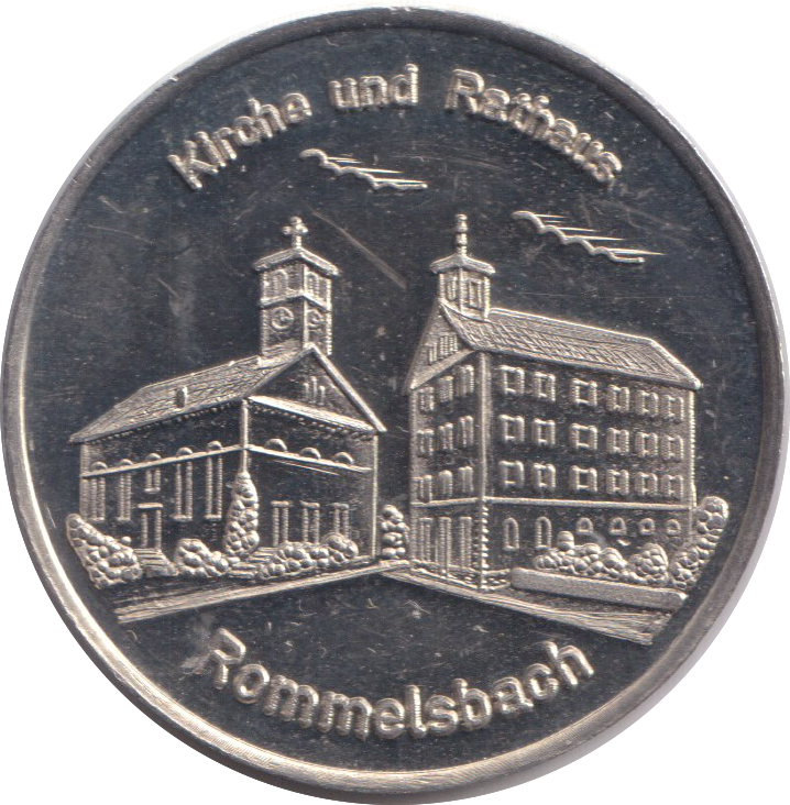 1982 CHURCH AND TOWN HALL GERMANY MEDAL