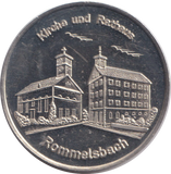 1982 CHURCH AND TOWN HALL GERMANY MEDAL