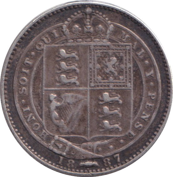1887 SHILLING ( GF )