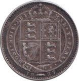 1887 SHILLING ( GF )
