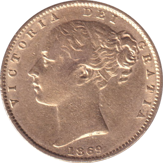 1869 GOLD SOVEREIGN ( GVF )