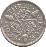 1933 THREEPENCE ( EF )
