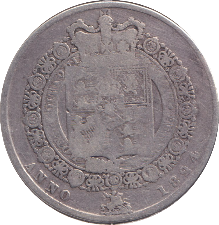 1824 HALFCROWN ( FINE )