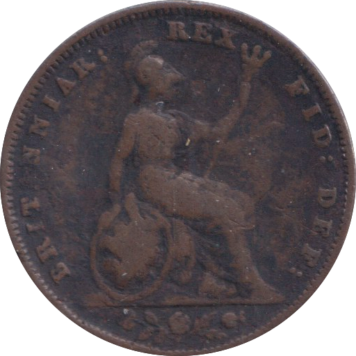 1837 FARTHING ( FINE )