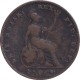1837 FARTHING ( FINE )