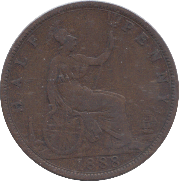 1888 HALFPENNY ( GF )