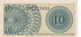 1964 INDONESIA 10 SEN BANKNOTE REF-1845