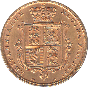1883 HALF SOVEREIGN ( EF )