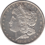 1878 SILVER ONE MORGAN DOLLAR USA