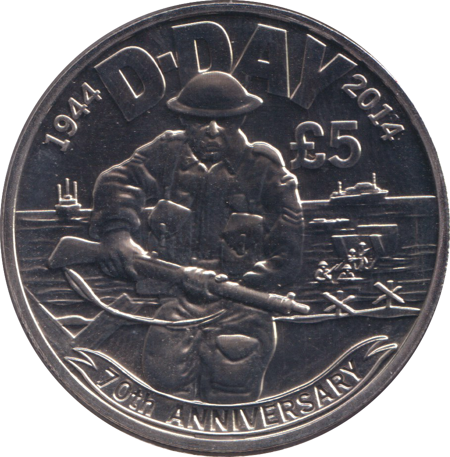 2014 FIVE POUND BAILIWICK OF JERSEY ( BU )