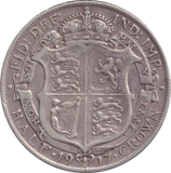 1917 HALFCROWN ( VF )