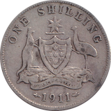 1911 SILVER SHILLING AUSTRALIA