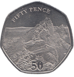 2020 50P GIBRALTAR