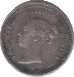 1843 SILVER THREE HALF PENCE ( GVF )