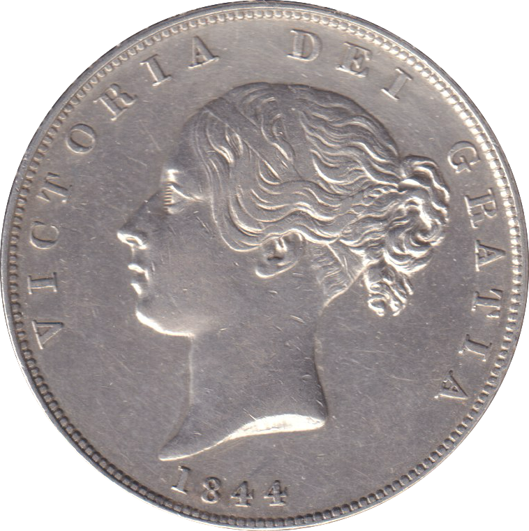 1844 HALFCROWN ( EF )
