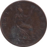 1862 HALF PENNY ( GVF )