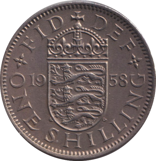 1958 ENGLISH SHILLING ( UNC )