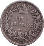 1871 SHILLING ( FINE )