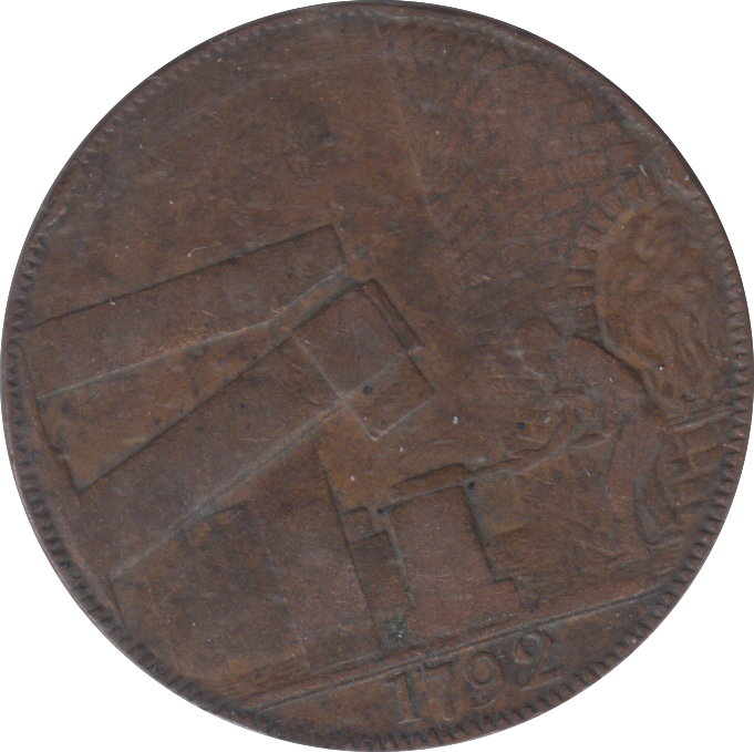1792 WILKINSONS HALF PENNY TOKEN