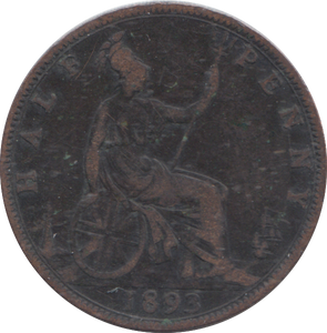 1893 HALFPENNY ( FINE )