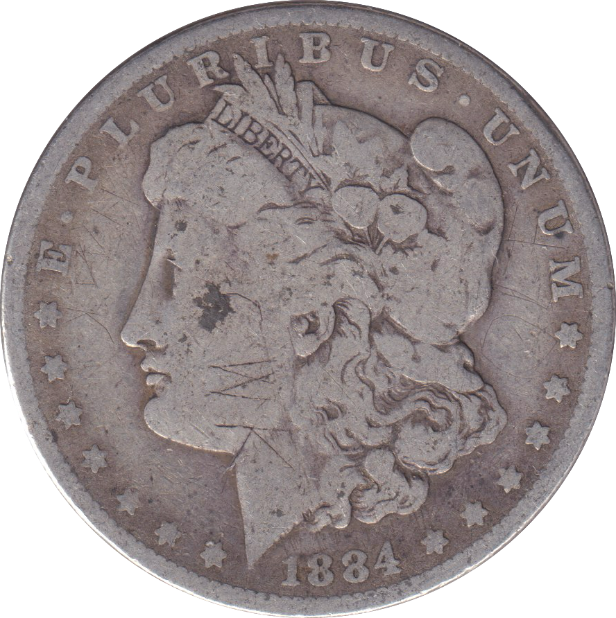 1884 SILVER MORGAN DOLLAR USA