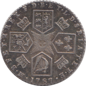 1787 SIXPENCE ( GVF )