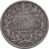 1881 SHILLING ( FINE )