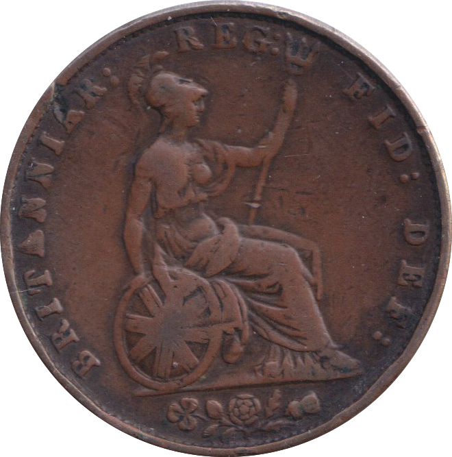 1856 HALFPENNY ( FINE )