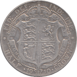 1910 HALFCROWN ( FINE )