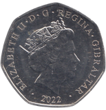 2022 50 PENCE CHRISTMAS GIBRALTAR