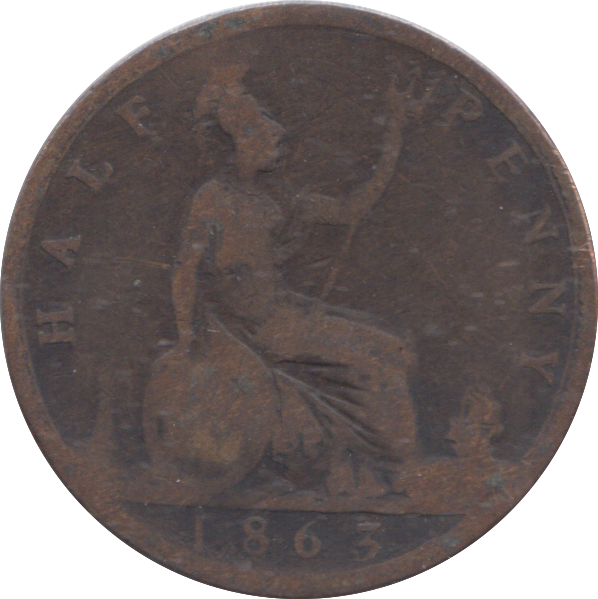1863 HALFPENNY ( NF )