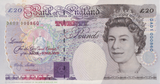 TWENTY POUNDS BANKNOTE LOWTHER REF £20-28 ( UNC ) RARE FIRST RUN