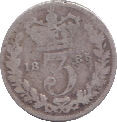 1885 THREEPENCE ( NF )