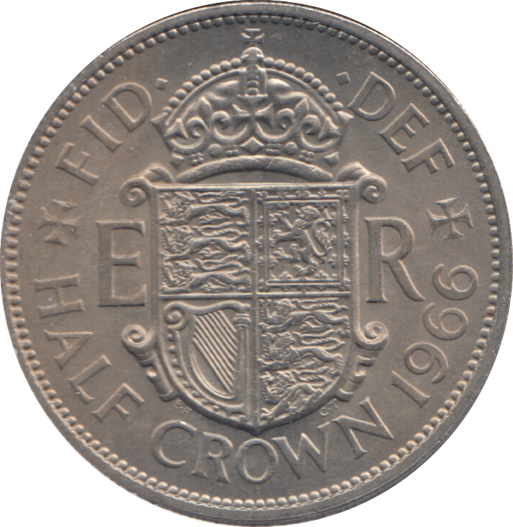 1966 HALFCROWN ( UNC )