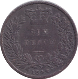 1844 SIXPENCE ( FINE )