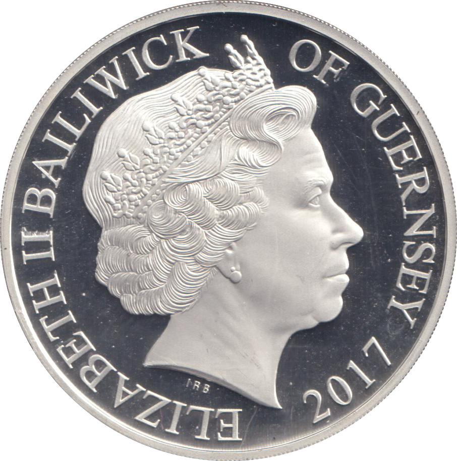 2017 SILVER PROOF FIVE POUND THE HOUSE OF WINDSOR