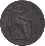 1791 HALF PENNY TOKEN WILKENSON