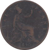 1890 HALFPENNY ( FINE )