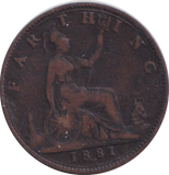 1881 FARTHING ( FINE )