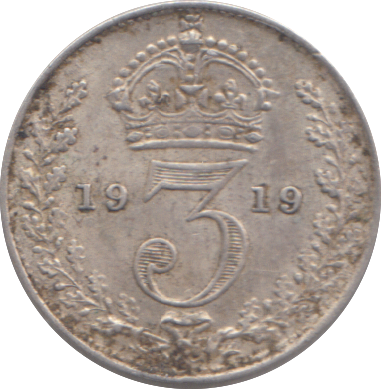 1919 THREEPENCE ( EF )