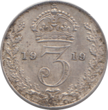 1919 THREEPENCE ( EF )