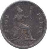 1836 FOUR PENCE ( VF )