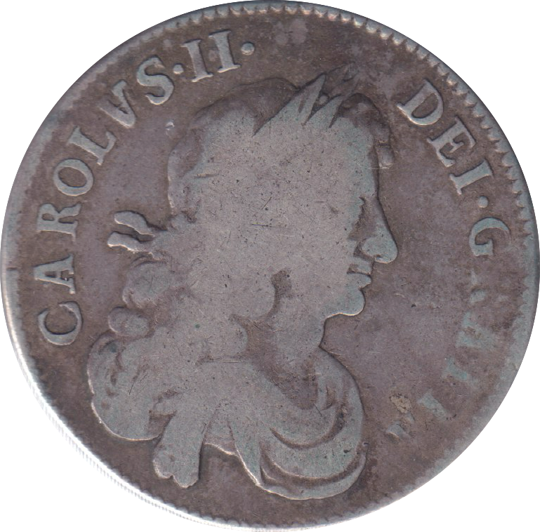 1668 8 OVER 4 HALFCROWN ( GF )